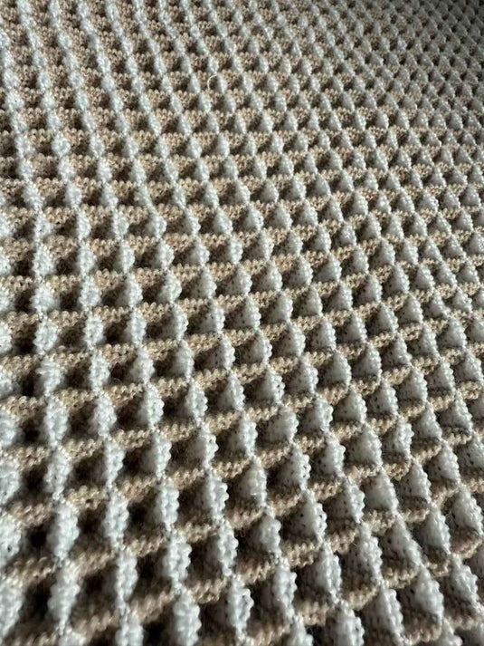 Modern Minimalist Two-color Waffle Weave Floor Mat