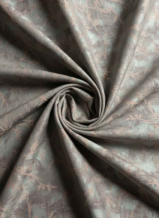 Zen Bamboo Branch Chenille Jacquard Fabric