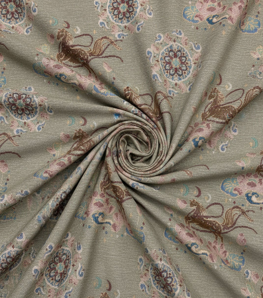 Dunhuang Feilian and Floral Jacquard Fabric Color Card (Multiple Colors Available)