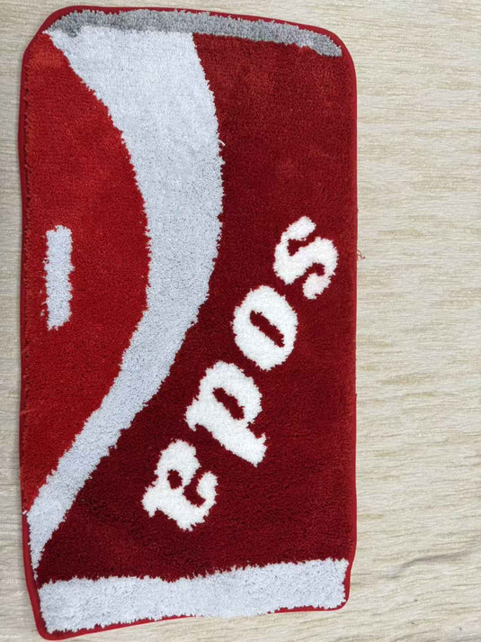 Trendy Letter Pattern Flocking Carpet