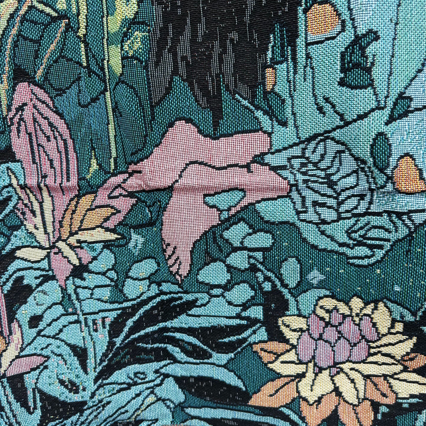 "Jungle Dream" Tiger and Woman Woven Tapestry | Bohemian Forest Wall Hanging - Fucolina