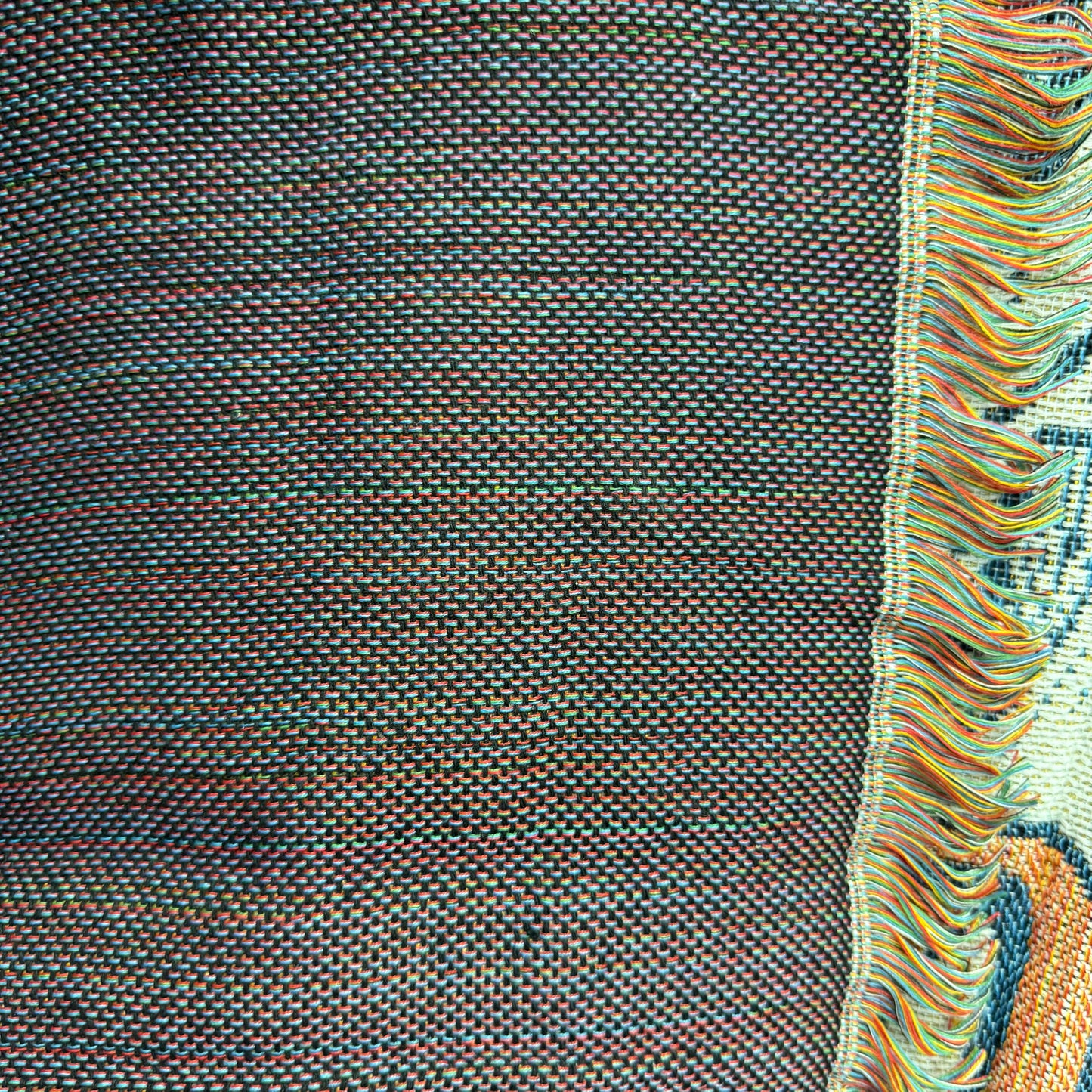 "Go Outside" Woven Tapestry Blanket | Wild & Free Mountain Desert Decor - Fucolina