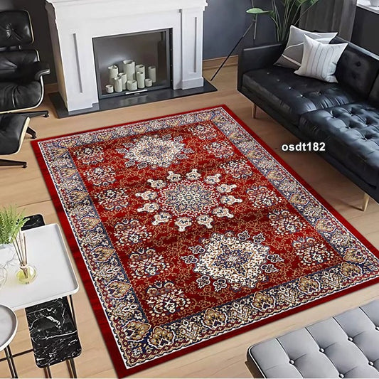 European Chenille Jacquard Area Rug - Fucolina