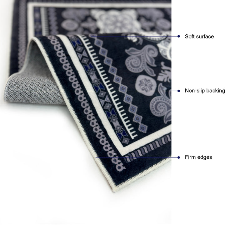 European Chenille Jacquard Area Rug - Fucolina