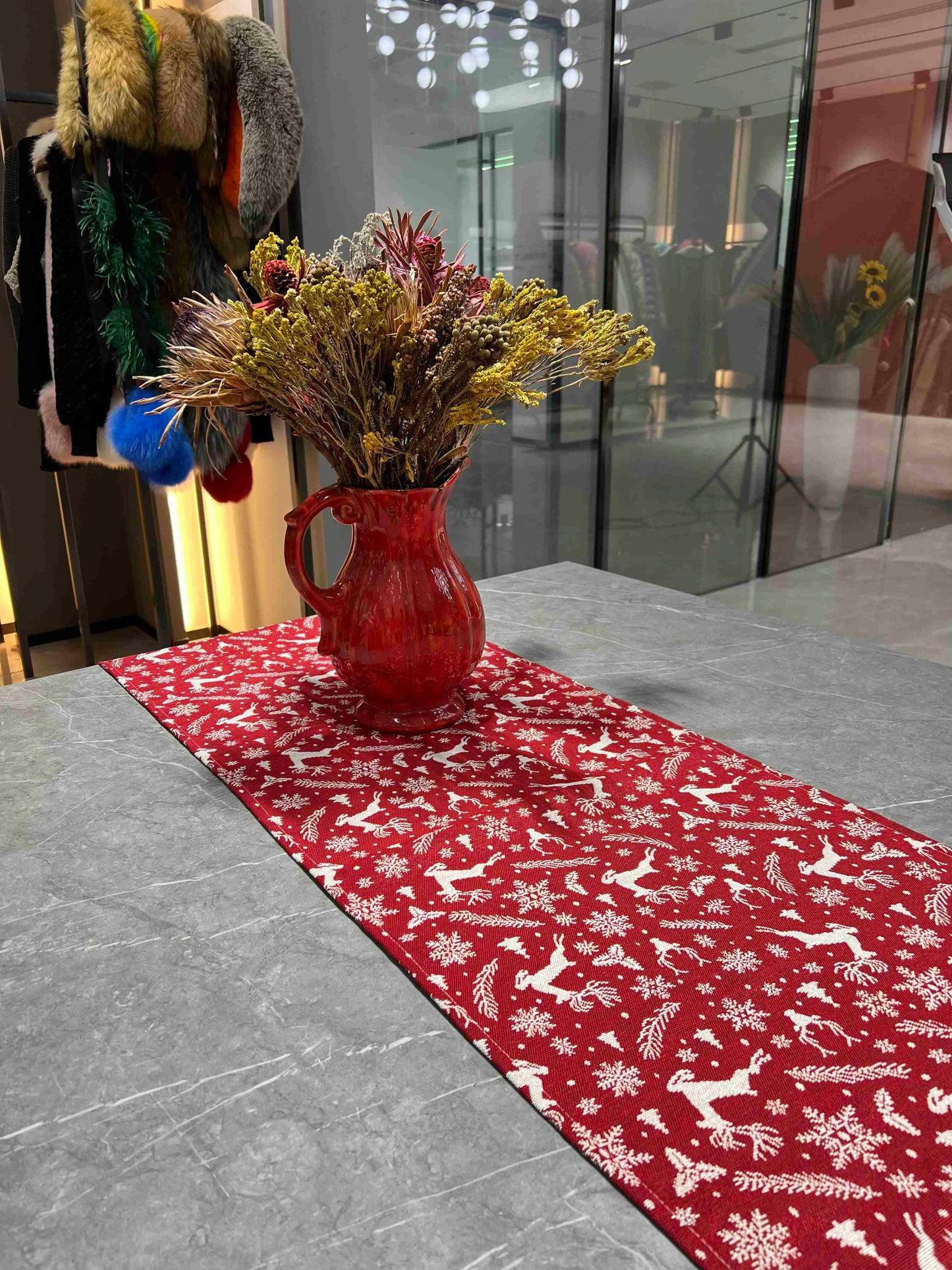 Christmas Table Runner (Reindeer) - Fucolina