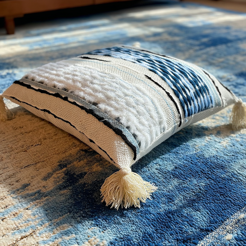 Handwoven Patchwork Tassel Cushion (YS5033-8) - Fucolina