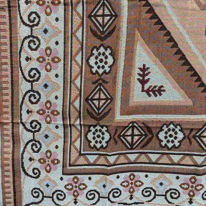 Bohemian Medallion Woven Tapestry Blanket | Persian Style Geometric Wall Decor - Fucolina