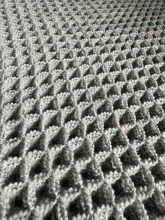 Modern Minimalist Waffle Braid Floor Mat