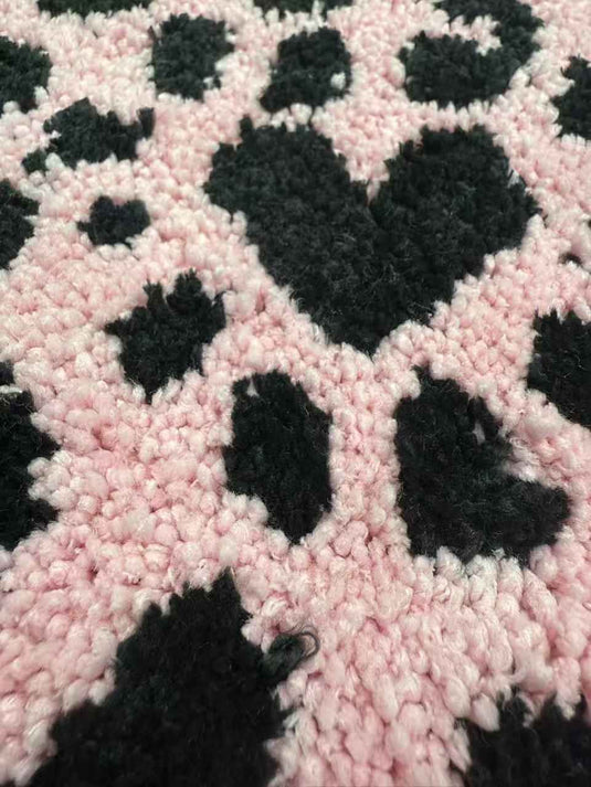 Dark Sweet and Cool Spider Web - shaped Flocking Carpet