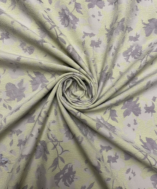 Vintage Floral Chenille Jacquard Fabric