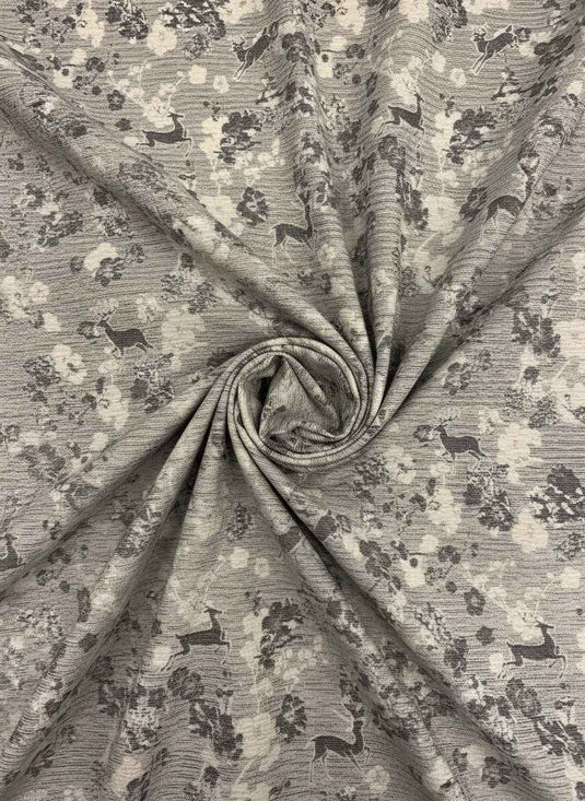 Spirit Deer Blessing Chenille Jacquard Fabric