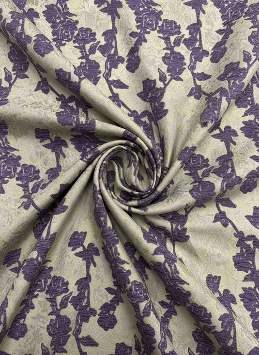 Court Rose Chenille Jacquard Fabric