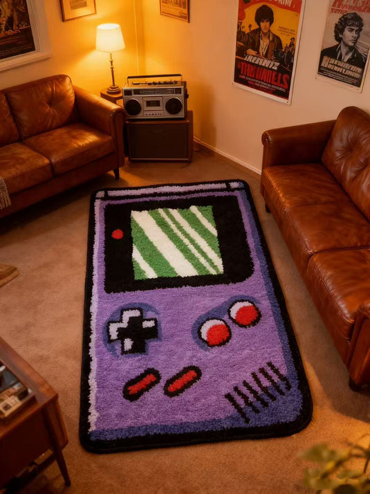 Vintage Game Console-shaped Flocked Carpet