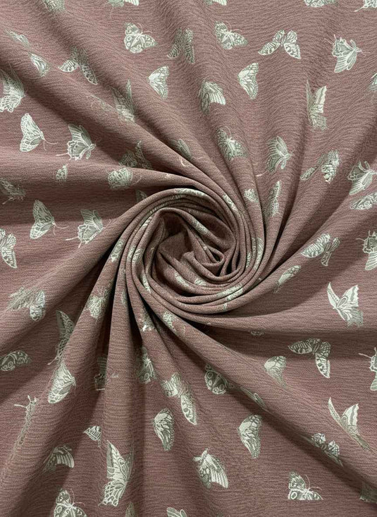 Childlike Butterfly Pattern Chenille Jacquard Fabric