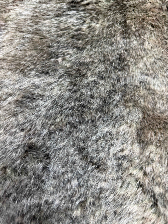 Natural Gray Rabbit Fur Imitation Throw Pillow - Fucolina