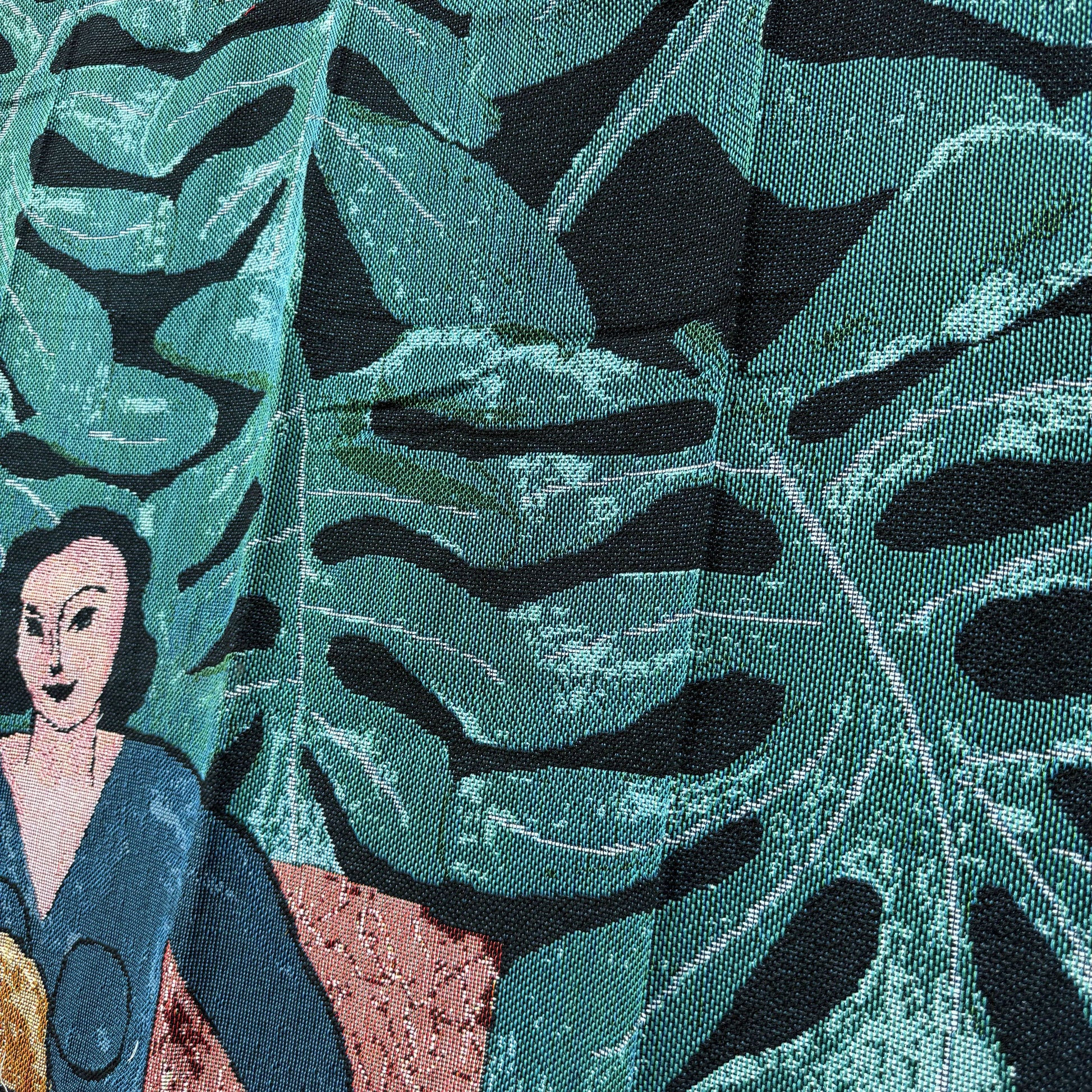 "The Musicians" Abstract Art Woven Tapestry | Matisse Inspired Botanical Decor - Fucolina