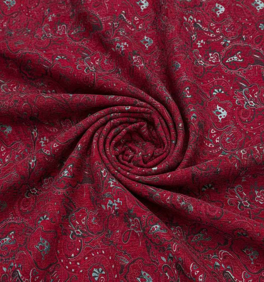 Persian Paisley Chenille Jacquard Fabric