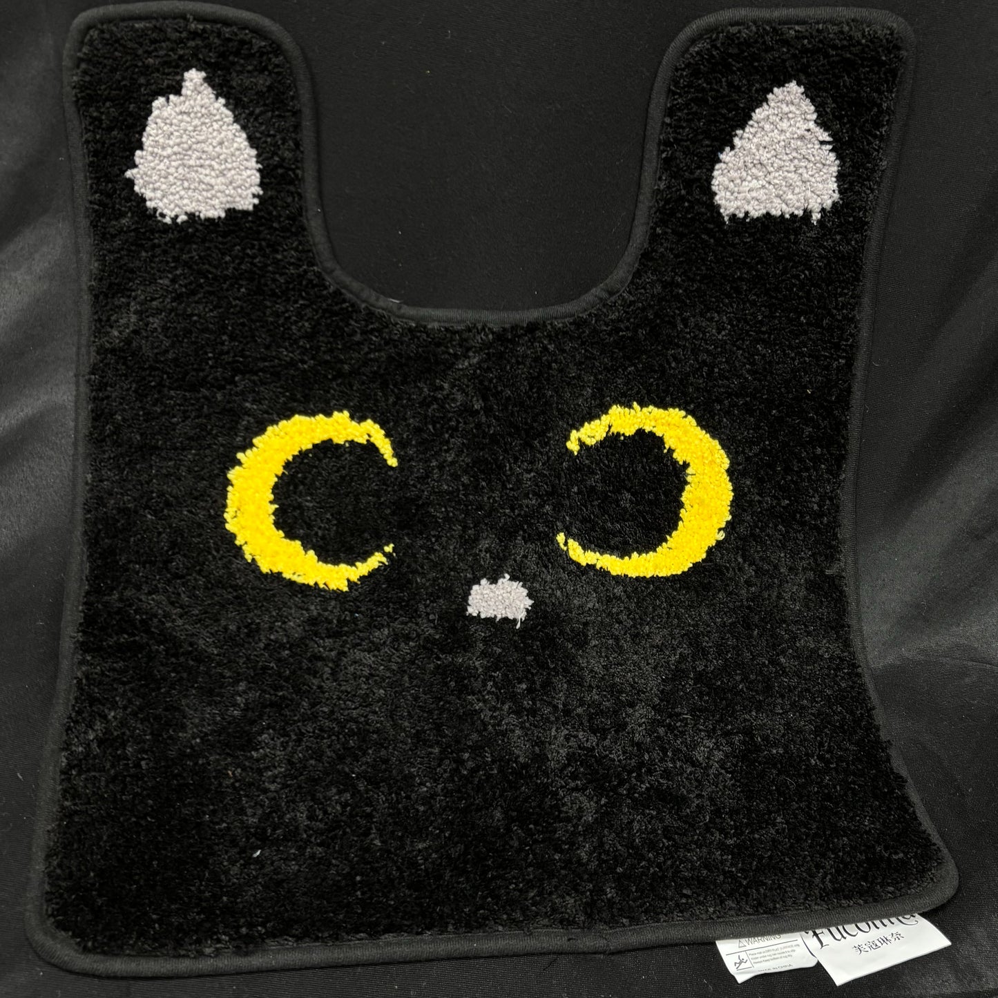 Luna Cat U-Shaped Toilet Rug | Sailor Moon Inspired Anime Bathroom Mat - Fucolina