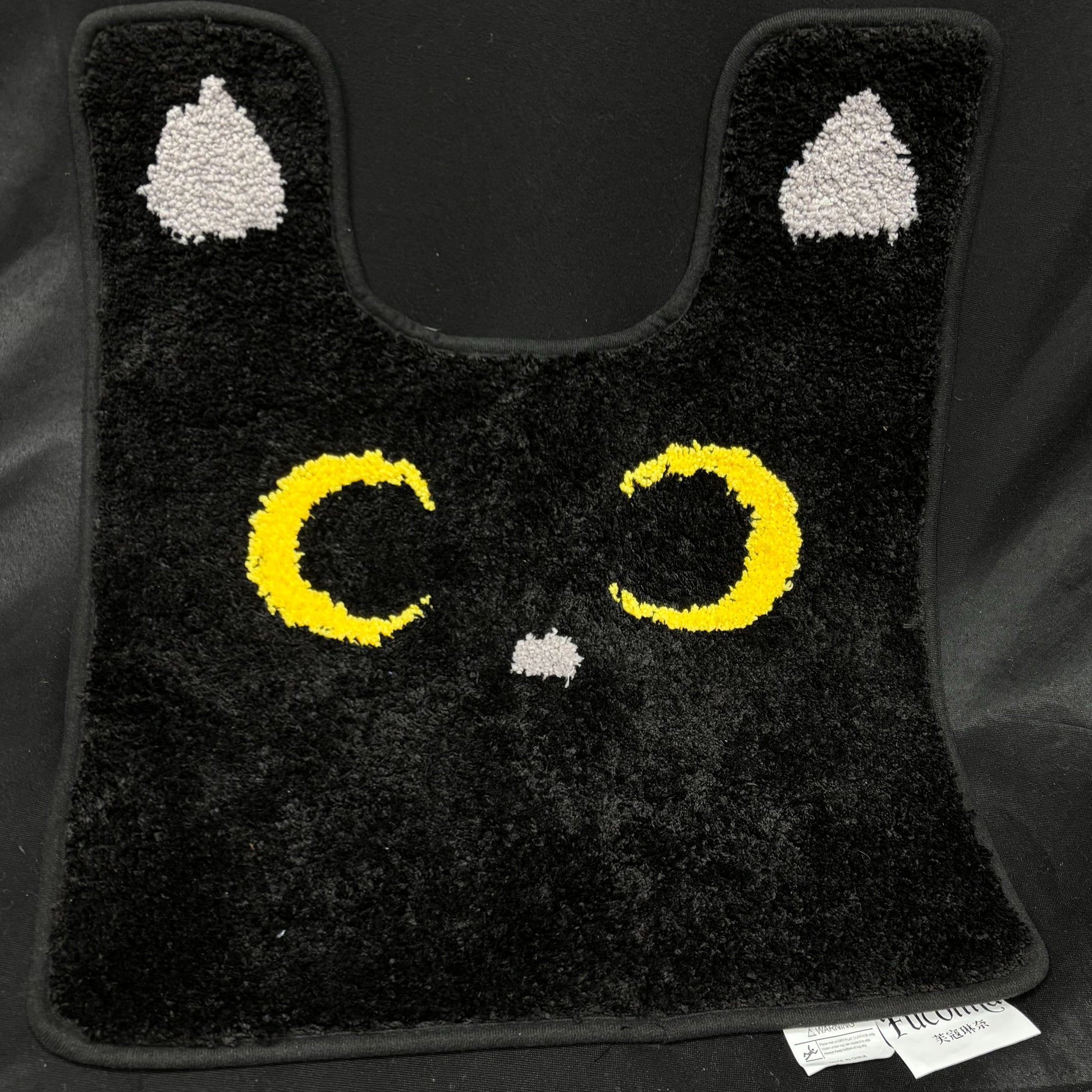 Luna Cat U-Shaped Toilet Rug | Sailor Moon Inspired Anime Bathroom Mat - Fucolina