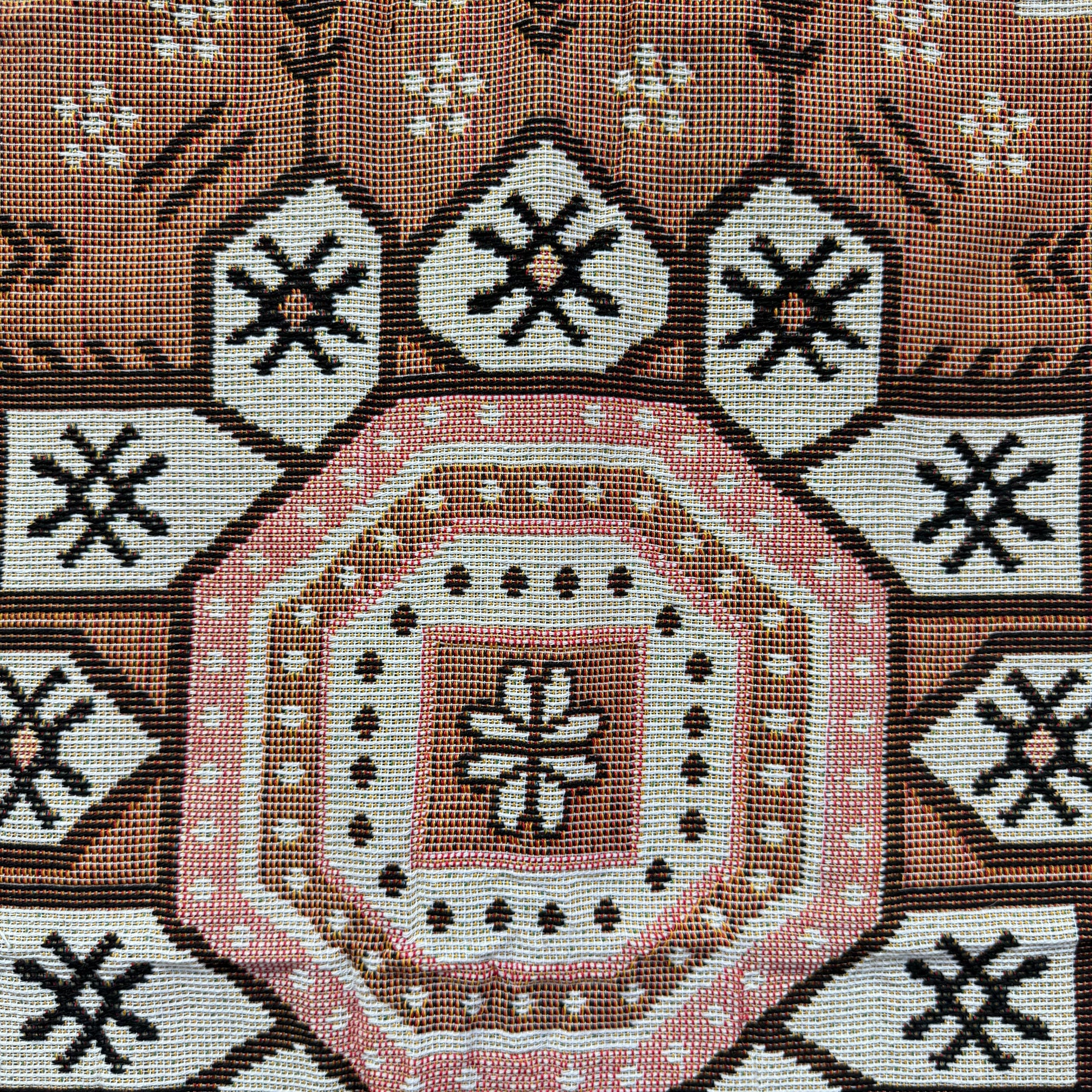 Bohemian Medallion Woven Tapestry Blanket | Persian Style Geometric Wall Decor - Fucolina