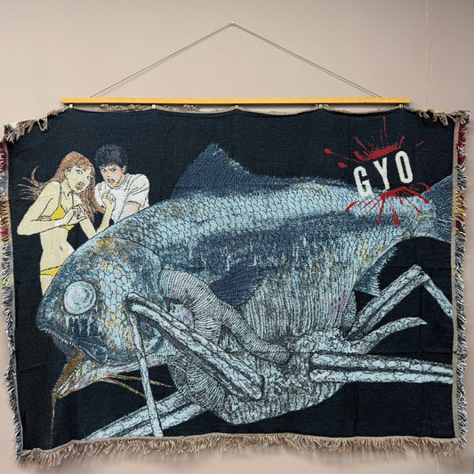 Cool Skater Crocodile Woven Throw Blanket | Kids Cartoon Tapestry & Sofa Cover | Cool Kids Never Sleep（副本） - Fucolina