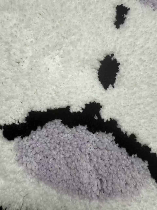 Soft Cute Cartoon Rabbit Flocked Carpet