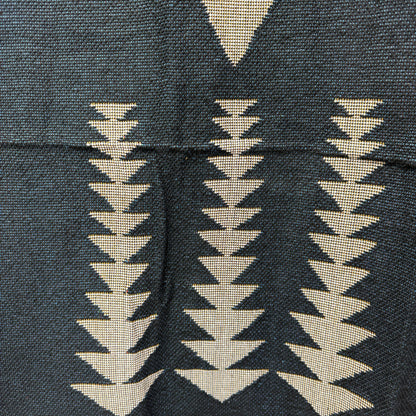 "Sacred Cross" Southwestern Tribal Woven Blanket | Geometric Tapestry Wall Art - Fucolina
