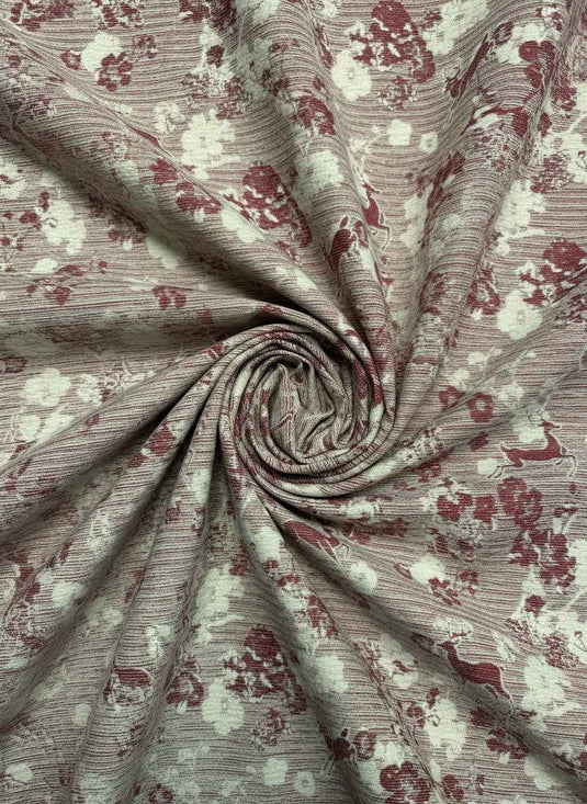 Spirit Deer Blessing Chenille Jacquard Fabric