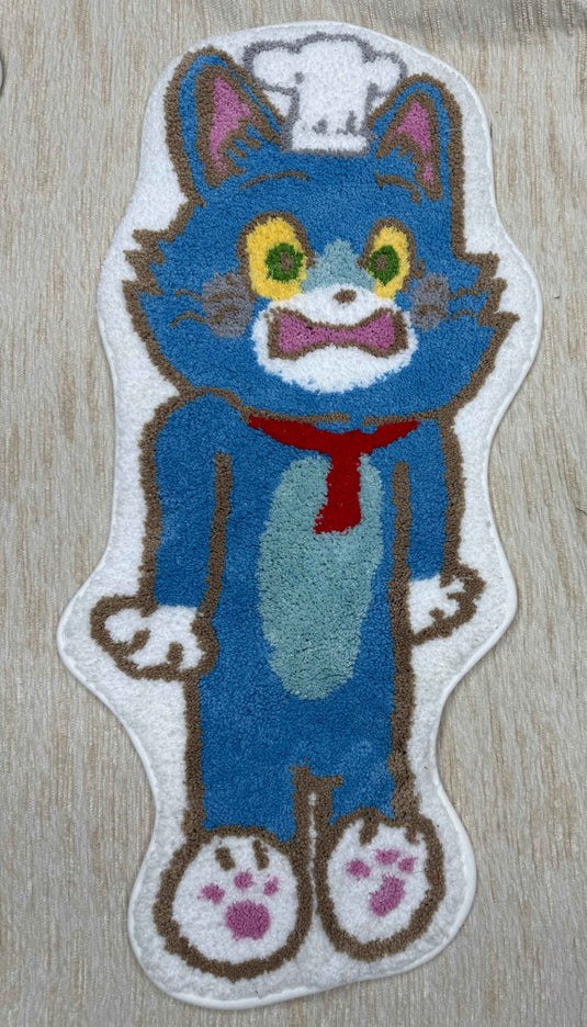 Chef Cat - shaped Flocking Carpet