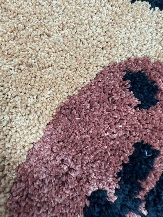 Cute Capybara-shaped Flocked Carpet