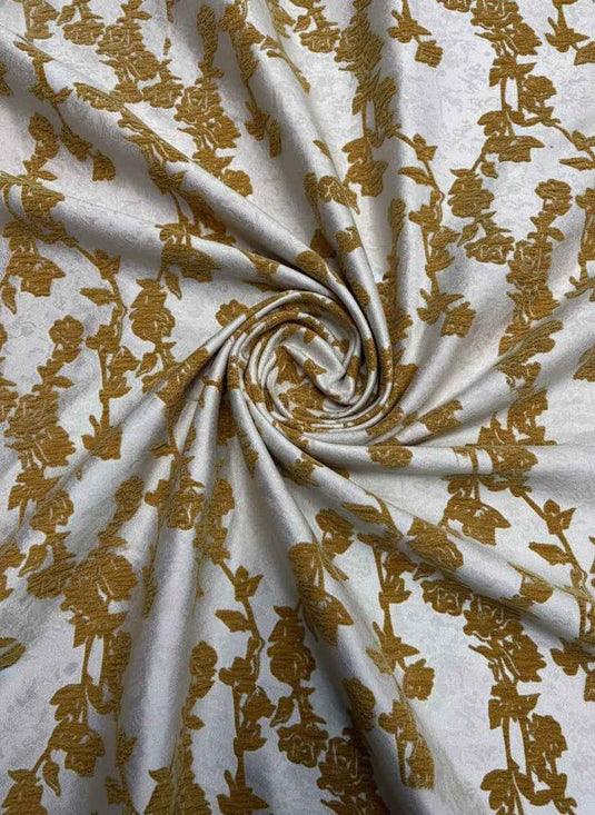Court Rose Chenille Jacquard Fabric