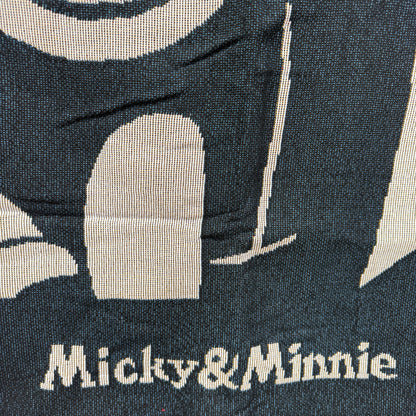 Vintage Mickey & Minnie Mouse Woven Tapestry | Classic Disney Character Blanket - Fucolina