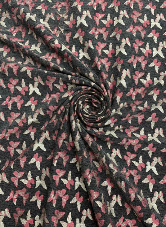 Butterfly Dance Chenille Jacquard Fabric