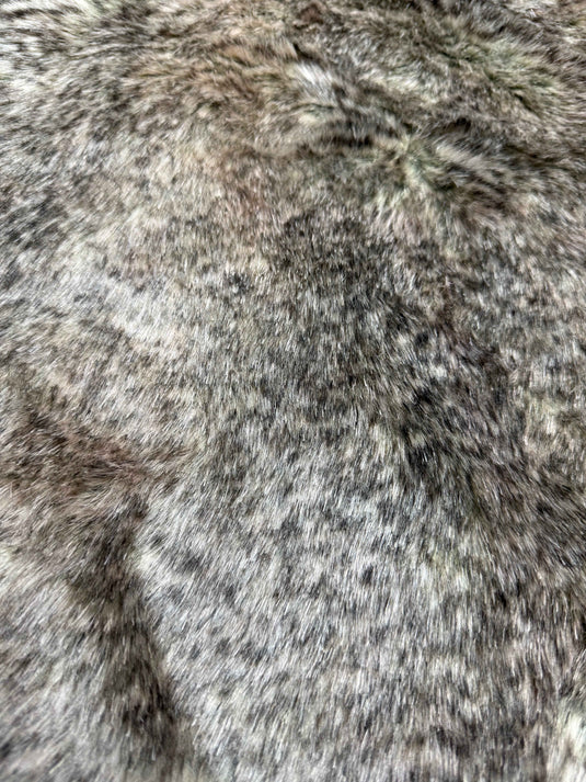 Natural Gray Rabbit Fur Imitation Throw Pillow - Fucolina