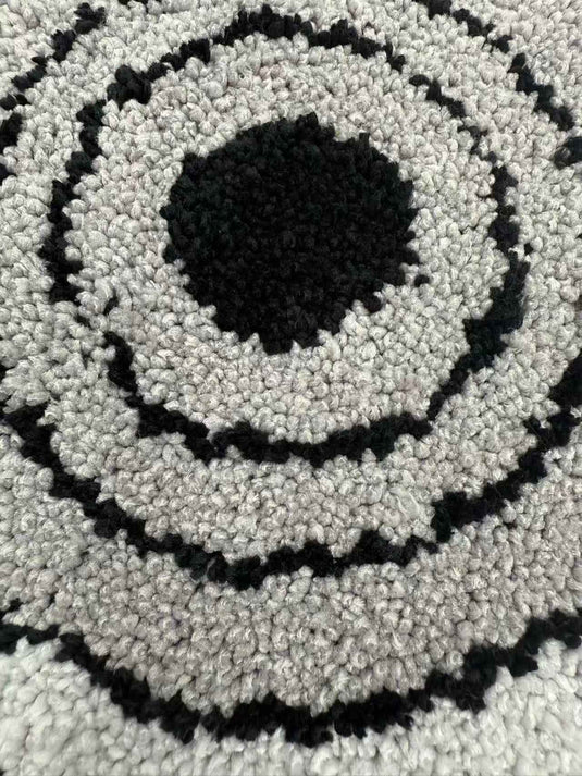Artistic Eye - shaped Flocking Carpet