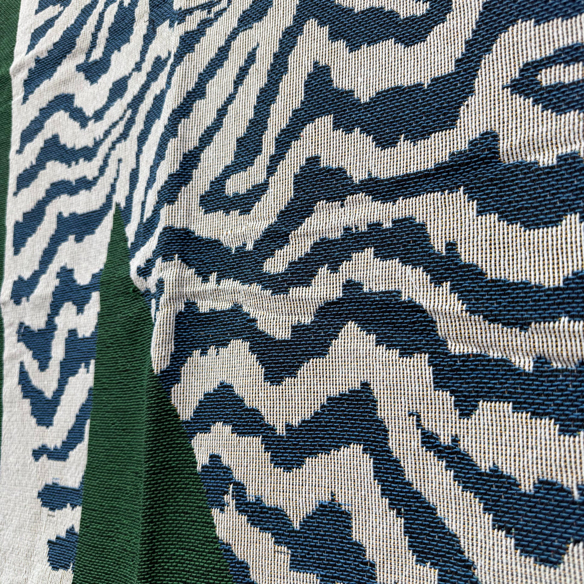 Abstract Botanical Woven Tapestry | Modern Art Plant Print Wall Hanging - Fucolina