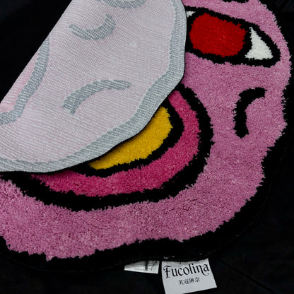 "Cherry Bomb" Face Tufted Rug | Tyler, the Creator Inspired Floor Mat Decor - Fucolina