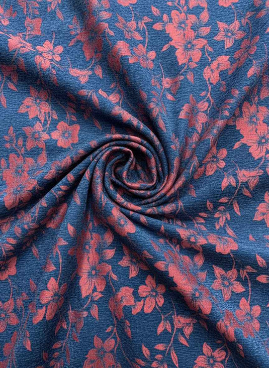 Elegant Vine Floral Chenille Jacquard Fabric