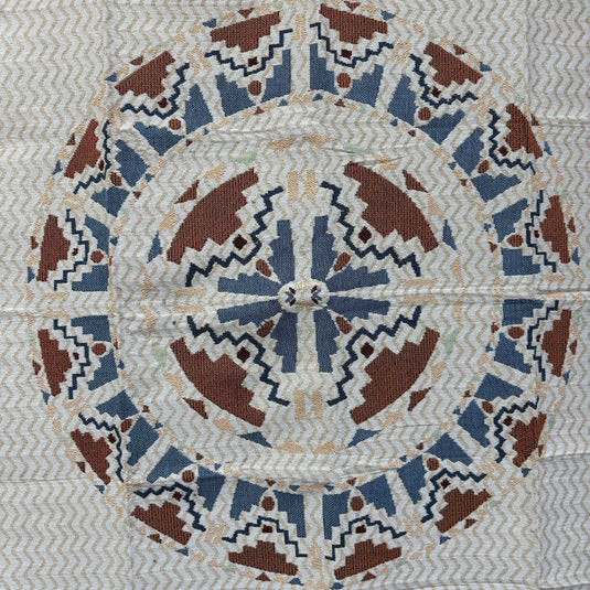 Geometric Mandala Woven Tapestry Blanket | Bohemian Southwestern Wall Decor - Fucolina