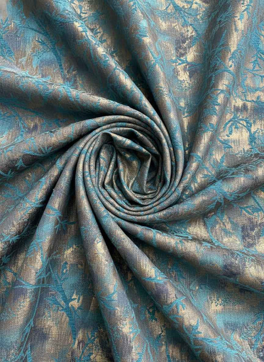 Zen Bamboo Branch Chenille Jacquard Fabric