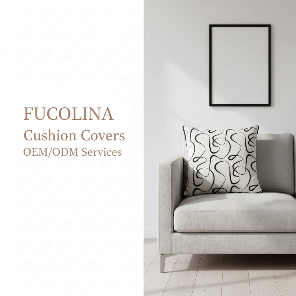 FUCOLINA Abstract Curve Cushion Living Room
