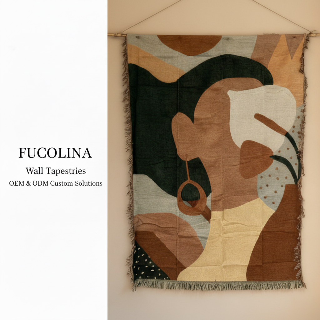FUCOLINA Abstract Portrait Tapestry — Clean Product v2