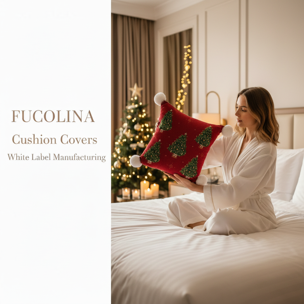 Fucolina Christmas Pillow Hotel Lifestyle