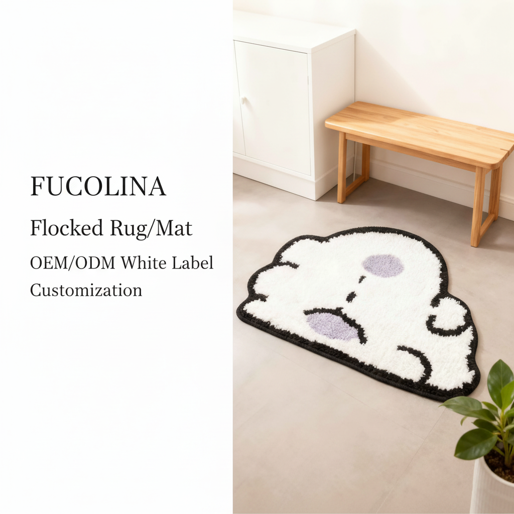 FUCOLINA Cloud Flocked Rug - Interior Setting