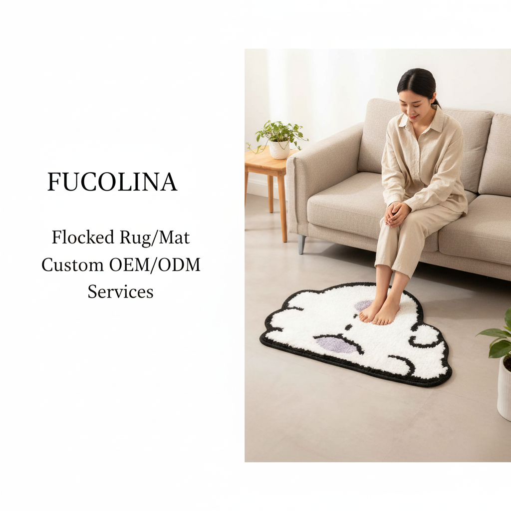 FUCOLINA Cloud Flocked Rug - Lifestyle Scene