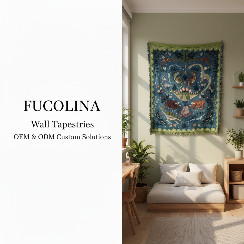 FUCOLINA Dinosaur Tapestry — Scene