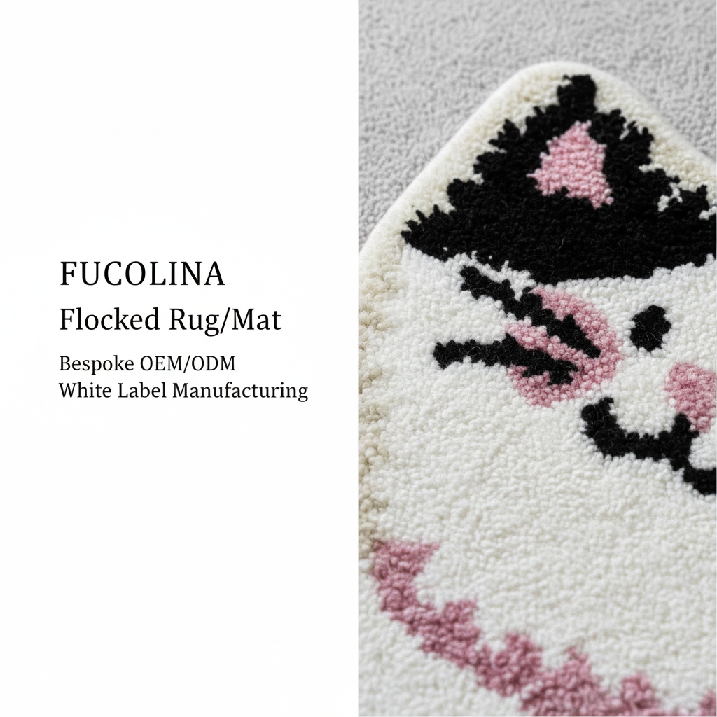 FUCOLINA Flocked Rug - Detail Close-up