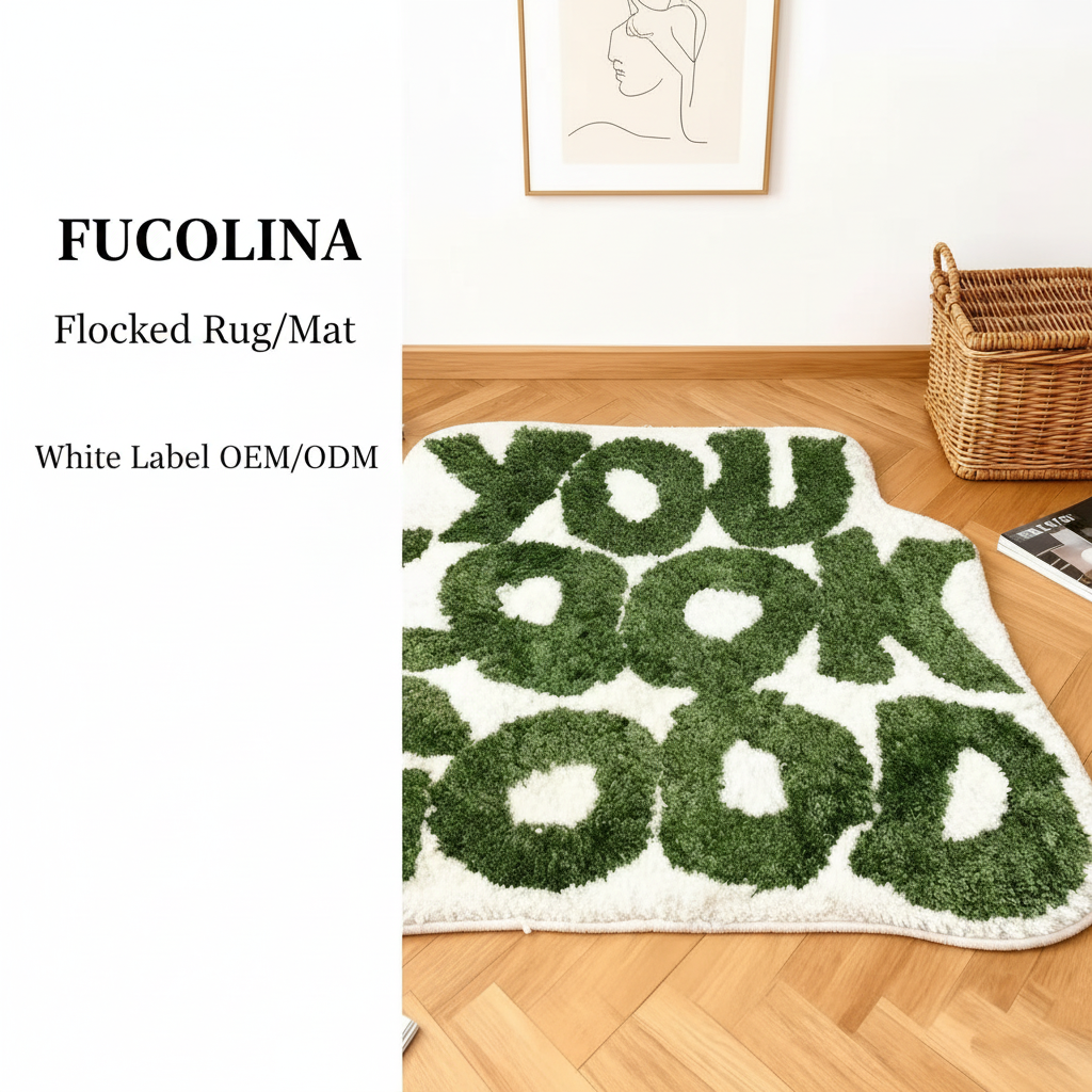 FUCOLINA Flocked Rug Interior Scene
