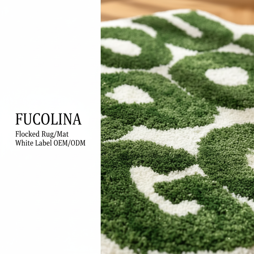 FUCOLINA Flocked Rug Material Detail Macro