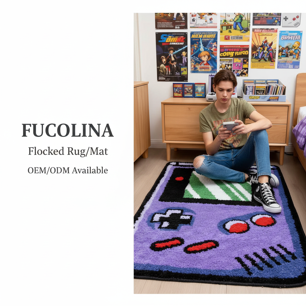 FUCOLINA Game Boy Flocked Rug - Lifestyle Editorial